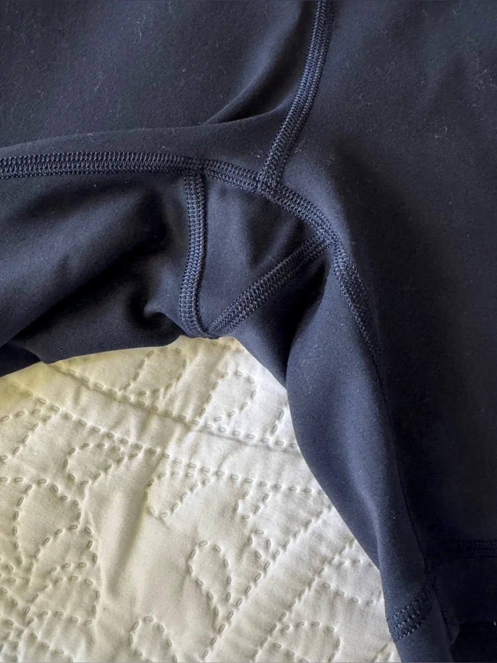 lululemon athletica Black Athletic Shorts with Reflective Logo